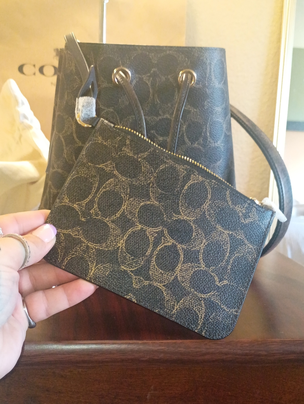 Coach Rowan Bucket Bag - Picture 9 of 14
